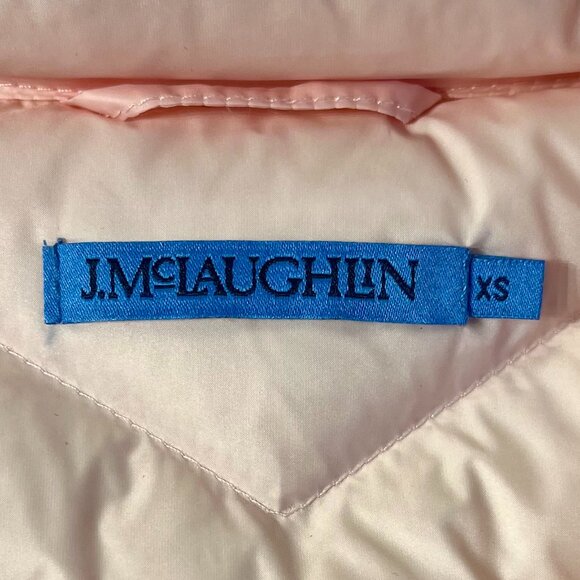 J. McLaughlin Pink Lumi Puffer Vest Size XS Quilted Goose Down Ballet Core NWOT - Picture 8 of 11